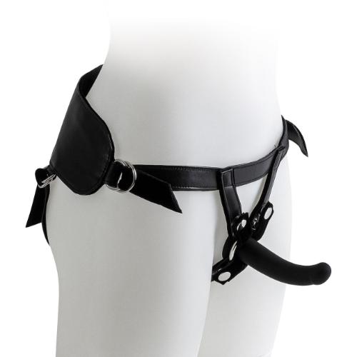 Ζώνη Στραπόν με Μαύρο Dildo Size M - Virgite - Image 4