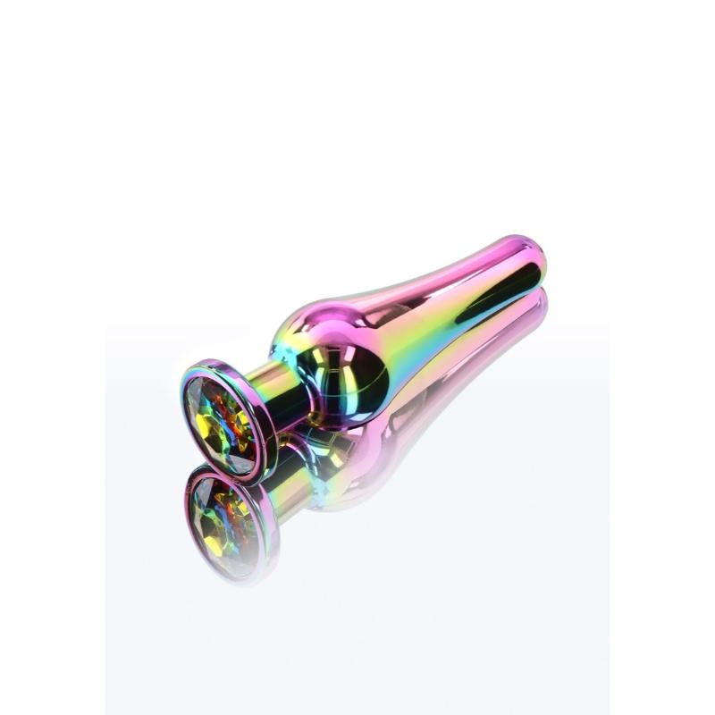 Πολύχρωμη Πρωκτική Σφήνα Με Πετράδι Medium -ToyJoy - Image 4