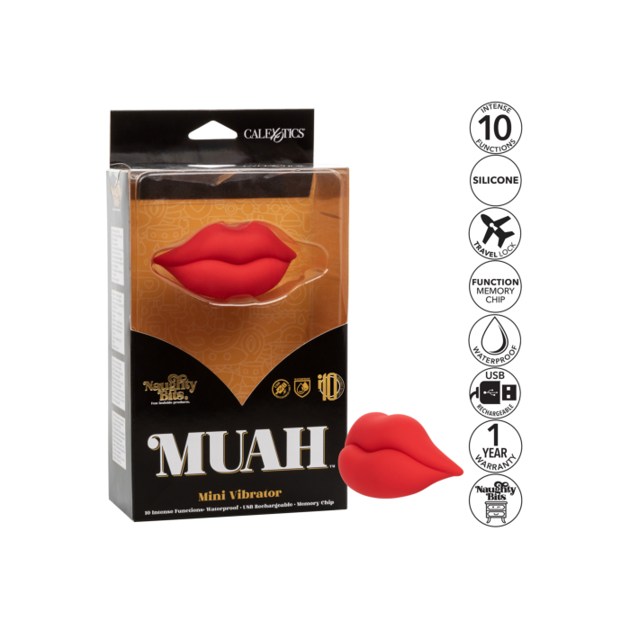 Δονητής Κλειτορίδας και Χειλιών Muah Mini Lips Vibrator - Image 5
