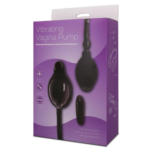 Αντλία Αιδοίου με Δόνηση - Vibrating Vagina Pump – Black - Image 2