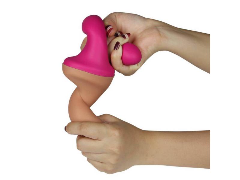 Διπλό Dildo Σιλικόνης 30cm Flesh Pink - LoveToy - Image 4