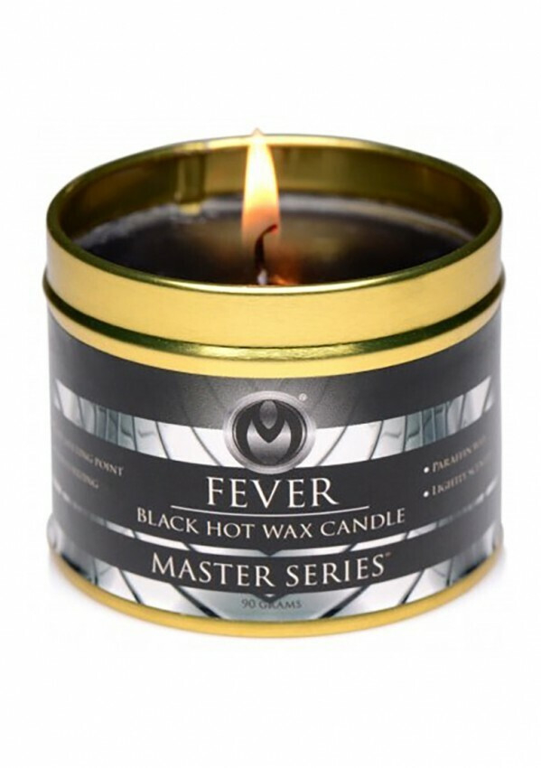 Μαύρο Κερί Μασάζ - Fever Black Hot Wax Paraffin Candle - Image 2