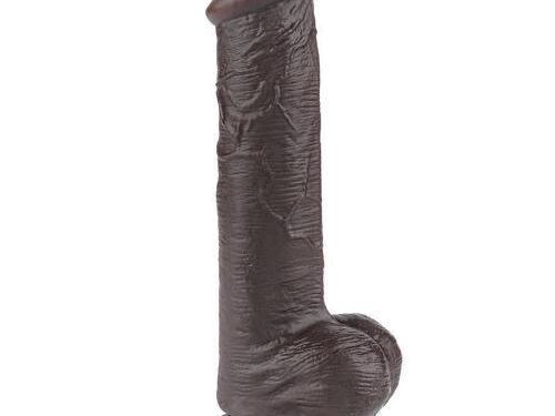 Ρεαλιστικό Dildo με Βεντούζα 20cm - Sliding Skin Dual Layer Dong Black III