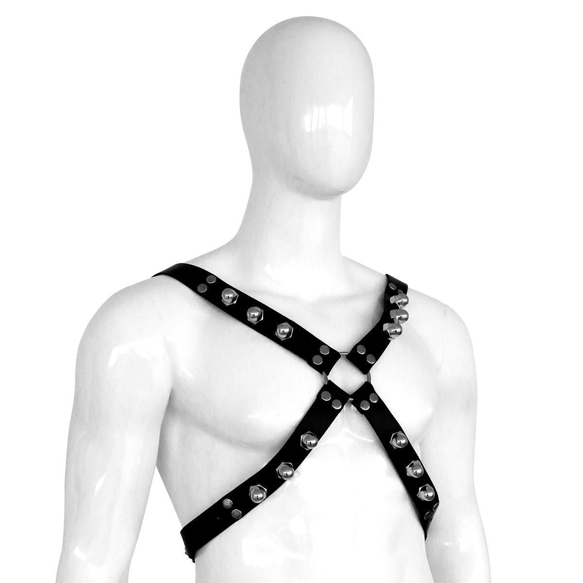 Δερμάτινοι Ιμάντες Με Καρφιά - Leather Harness Spikey Nuts - Image 4