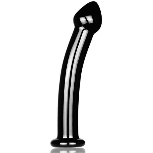 Γυάλινο Κυρτό Dildo Μαύρο – Lovetoy