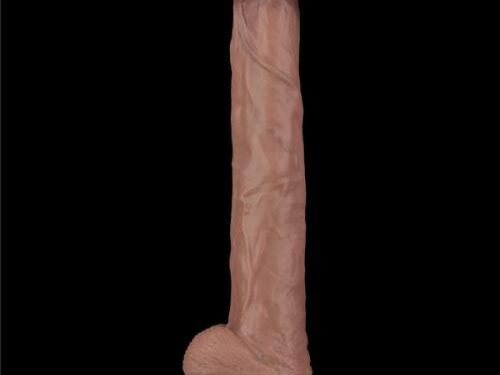 Ρεαλιστικό Dildo με Βεντούζα 37,5 cm Dual Layered Bendable Silicone Cock XXL - Lovetoy