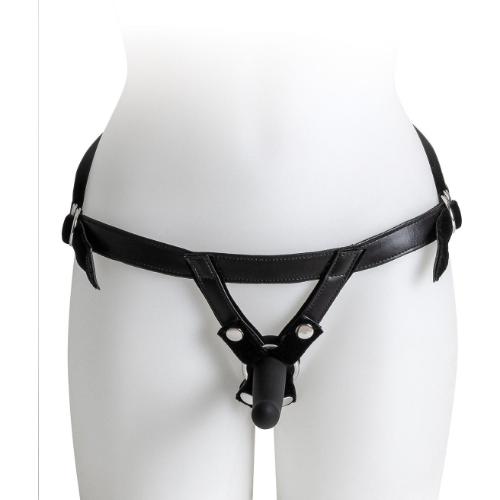 Ζώνη Στραπόν με Μαύρο Dildo Size M - Virgite - Image 7