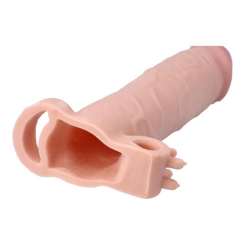 Δονούμενο Μανίκι Πέους - Virgite S5 Realistic Vibrating Penis Sleeve S5 19 Cm Flesh - Image 4