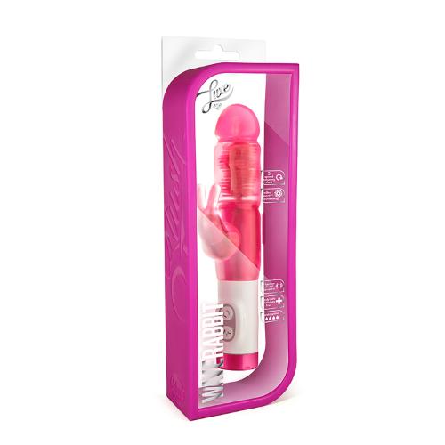 Δονητής Κουνελάκι 21,5 cm LUXE WAVE RABBIT PINK BLUSH - Image 2