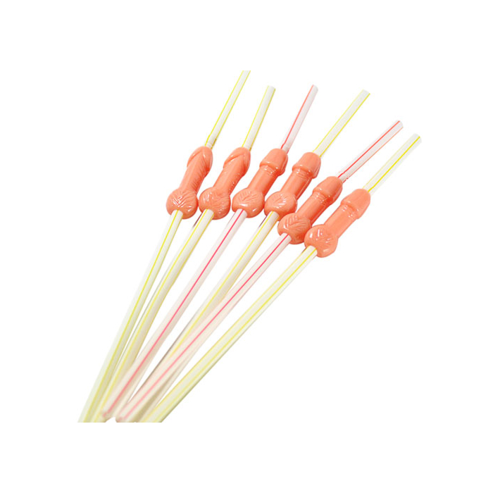 Καλαμάκια με Πέος - Sexy Cocktail Straw 6 pcs