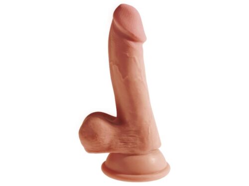 Ρεαλιστικό Dildo 17cm Τριπλής Σιλικόνης με Βεντούζα - Pipedream