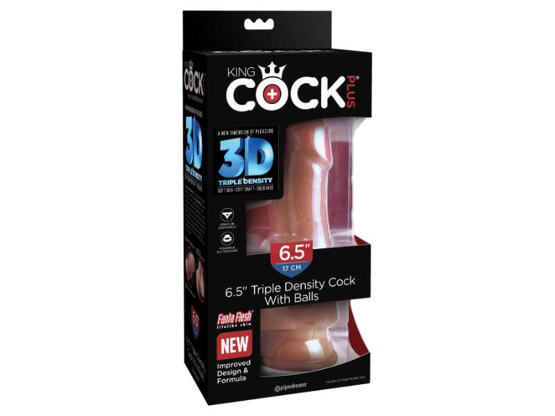 Ρεαλιστικό Dildo 17cm Τριπλής Σιλικόνης με Βεντούζα - Pipedream - Image 8