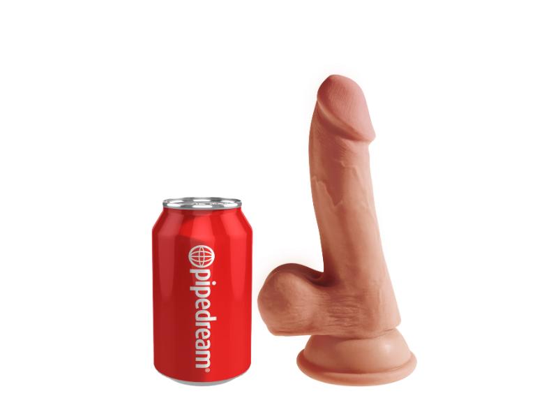 Ρεαλιστικό Dildo 17cm Τριπλής Σιλικόνης με Βεντούζα - Pipedream - Image 4