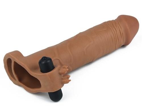 Δονούμενη Προέκταση Πέους X-Tender Vibrating Penis Sleeve #5 Brown