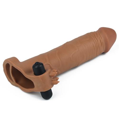 Δονούμενη Προέκταση Πέους X-Tender Vibrating Penis Sleeve #5 Brown