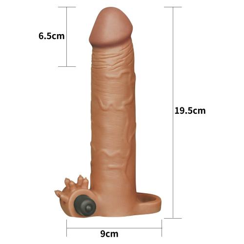 Δονούμενη Προέκταση Πέους X-Tender Vibrating Penis Sleeve #5 Brown - Image 2
