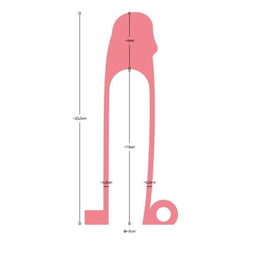 Δονούμενο Μανίκι Πέους - Virgite S5 Realistic Vibrating Penis Sleeve S5 19 Cm Flesh - Image 5