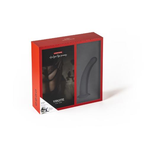 Ζώνη Στραπόν με Μαύρο Dildo Size M - Virgite - Image 3