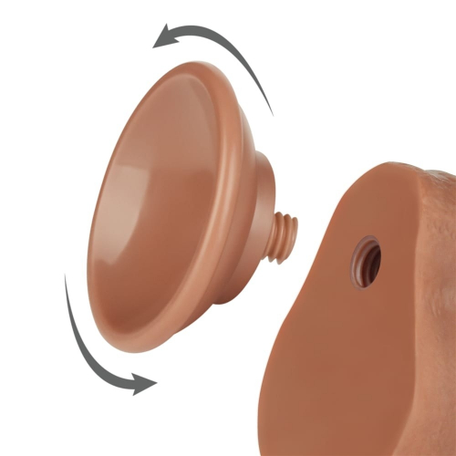 Ρεαλιστικό Dildo με βεντούζα 18 cm - Sliding Skin Dual Layer Dong - Image 9