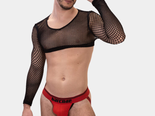Barcode Berlin Jock Kavan - Κόκκινο-Μαύρο S