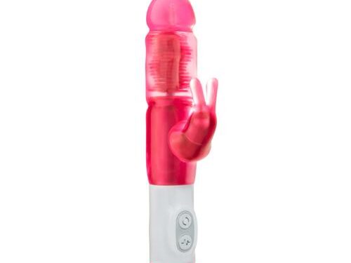 Δονητής Κουνελάκι 21,5 cm LUXE WAVE RABBIT PINK BLUSH