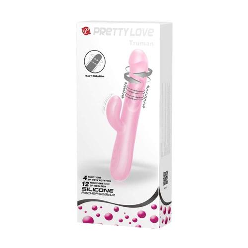 Δονητής Κουνελάκι με Περιστροφή 24 cm Pretty Love Truman - Image 4