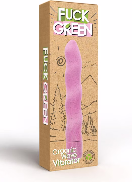 Κλασικός Δονητής 18cm Organic Wave Ροζ FUCK GREEN - Image 4