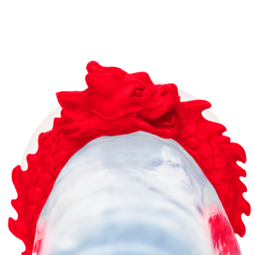 Δαχτυλίδι Πέους σε Σχήμα Δράκου - Silicone Cock Ring Red - Image 8