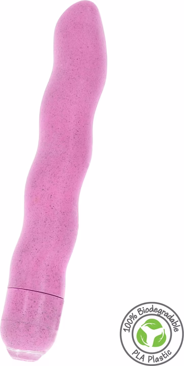 Κλασικός Δονητής 18cm Organic Wave Ροζ FUCK GREEN