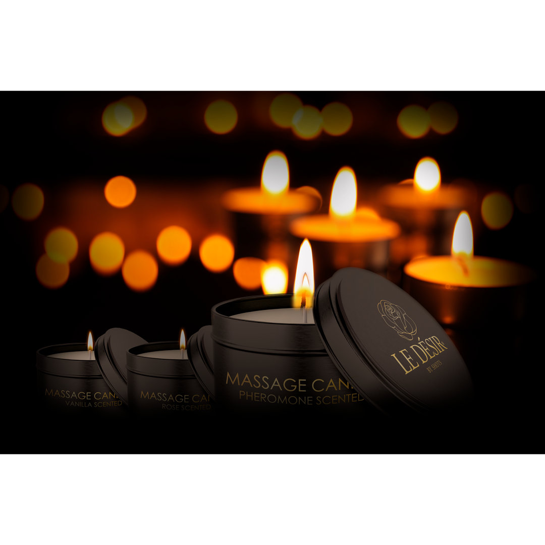 Κερί Μασάζ με Άρωμα Τριαντάφυλλο - Erotic Massage Candle Rose Scented 100gr - Image 4