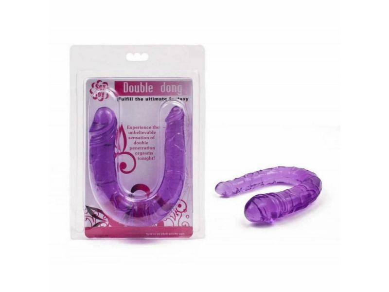 Διπλό Μωβ Dildo 30cm - Baile - Image 5