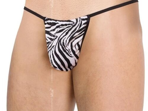 Mens Thong 4531 String - Zebra OneSize