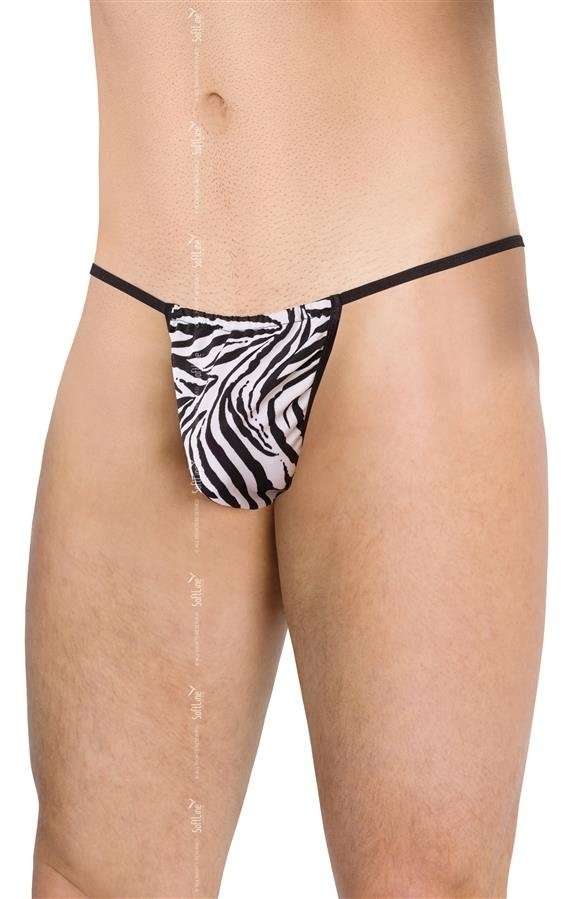Mens Thong 4531 String - Zebra OneSize