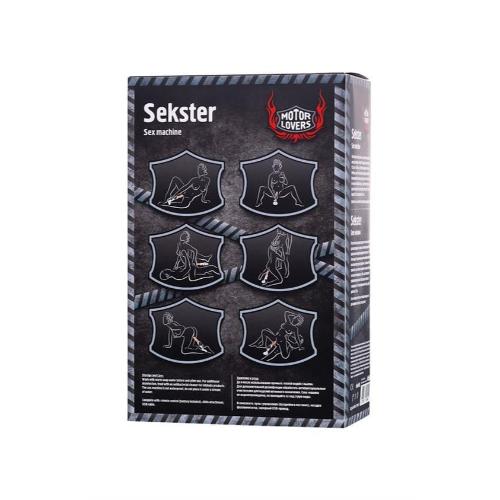 Μηχάνημα Σεξ Με Τηλεχειριστήριο - Sex machine Sekster, MotorLovers, ABS, black, 29 cm - Image 3