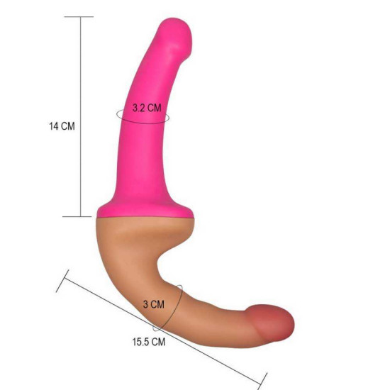 Διπλό Εύκαμπτο Dong Dildo 30 cm LOVETOY PINK - Image 3