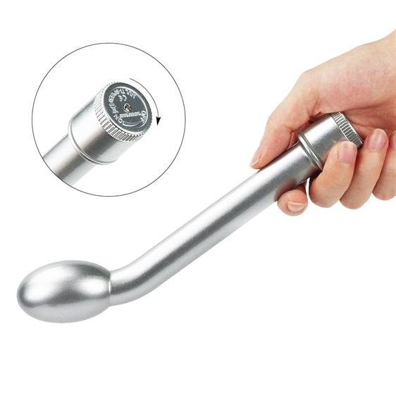 Δονητής G-Spot 21cm Αδιάβροχος i Wizz Probe Silver TOYLOVE - Image 3