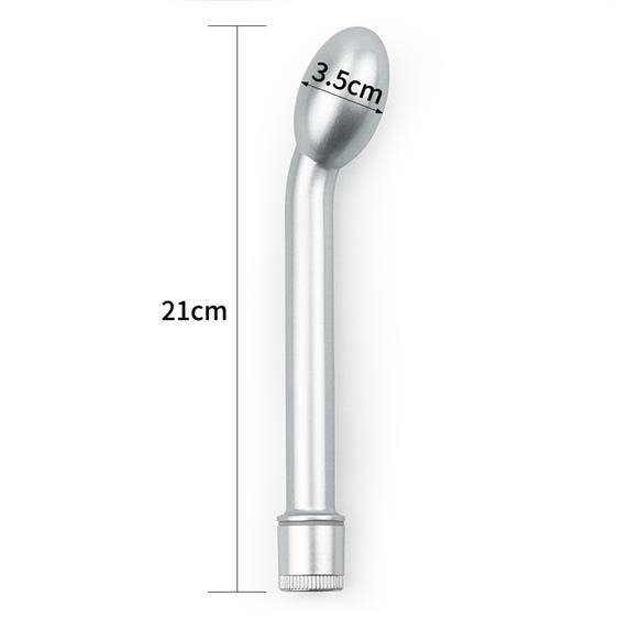 Δονητής G-Spot 21cm Αδιάβροχος i Wizz Probe Silver TOYLOVE - Image 2
