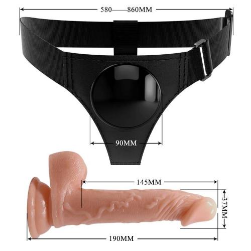 Ζώνη Στραπόν με Ρεαλιστικό Dildo - Pretty Love Kevin Harness - Image 5