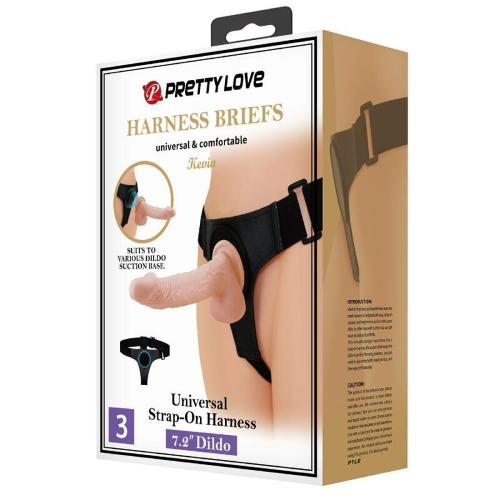 Ζώνη Στραπόν με Ρεαλιστικό Dildo - Pretty Love Kevin Harness - Image 9