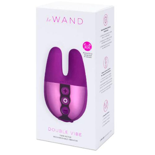 Δονητής Κλειτορίδας Le Wand Double Vibe Rose Purple - Image 3