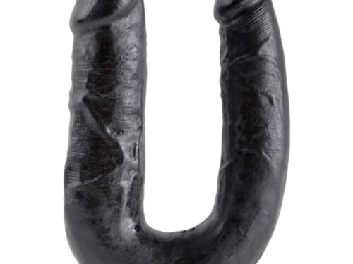 Διπλό Ρεαλιστικό Dildo King Cock U-Shaped Medium 17 cm (Black) – Pipedream