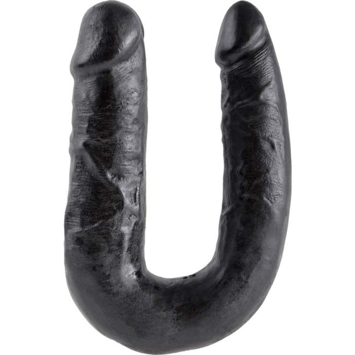 Διπλό Ρεαλιστικό Dildo King Cock U-Shaped Medium 17 cm (Black) – Pipedream