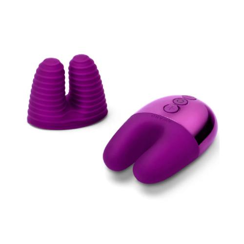 Δονητής Κλειτορίδας Le Wand Double Vibe Rose Purple - Image 2
