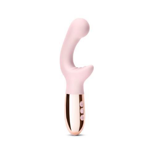 Δονητής G-Spot & Κλειτορίδας 19cm Le Wand XO Double Motor Wave Pink
