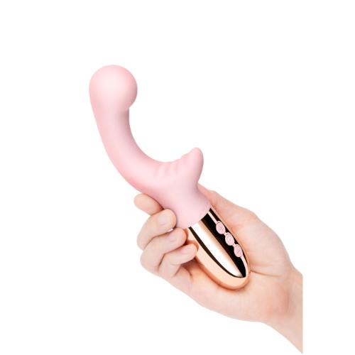 Δονητής G-Spot & Κλειτορίδας 19cm Le Wand XO Double Motor Wave Pink - Image 4