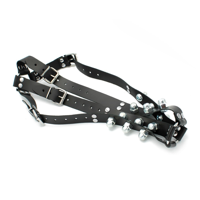 Δερμάτινοι Ιμάντες Με Καρφιά - Leather Harness Spikey Nuts - Image 2