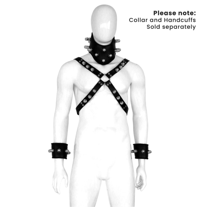Δερμάτινοι Ιμάντες Με Καρφιά - Leather Harness Spikey Nuts - Image 3