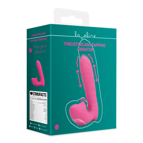 Παλινδρομικός Δονητής Κλειτορίδας Thrusting and Tapping Vibrator - Powerful Pink - Image 9