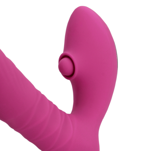 Παλινδρομικός Δονητής Κλειτορίδας Thrusting and Tapping Vibrator - Powerful Pink - Image 3