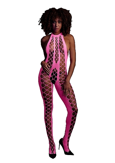 Ouch!! Neon Bodystocking with Halterneck
